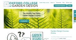 Desktop Screenshot of garden-design-courses.co.uk