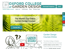 Tablet Screenshot of garden-design-courses.co.uk